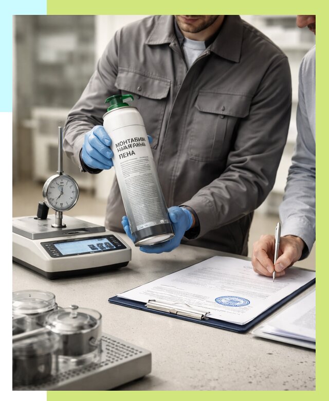 Сертификация монтажной пены в Краснокаменске от 15332 р. | Алешин-Ксн