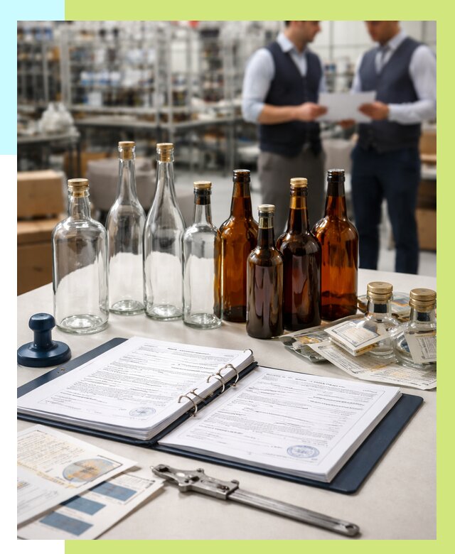 Сертификация стеклянных бутылок в Краснокаменске от 25553 р. | Алешин-Ксн