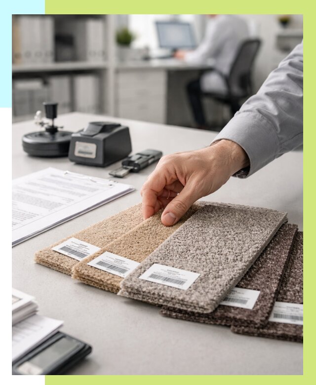 Сертификация ковролина в Краснокаменске от 15332 р., Алешин-Ксн