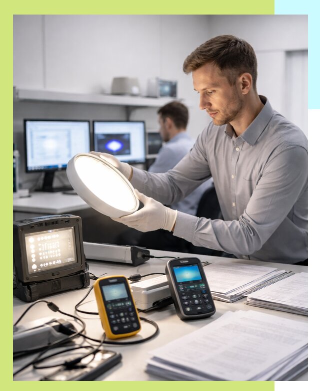 Сертификация светильников в Краснокаменске: испытания и оформление