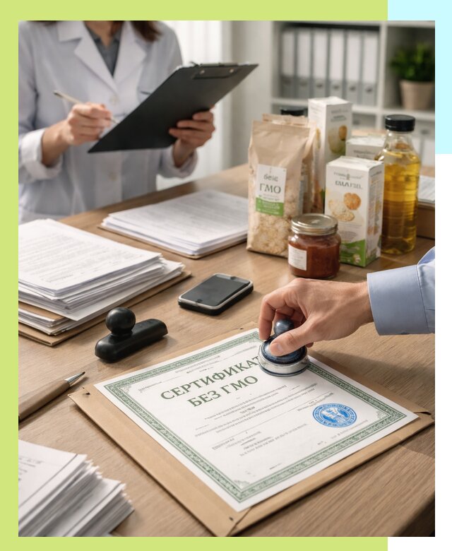 Получение сертификата Без ГМО для продукции в Краснокаменске