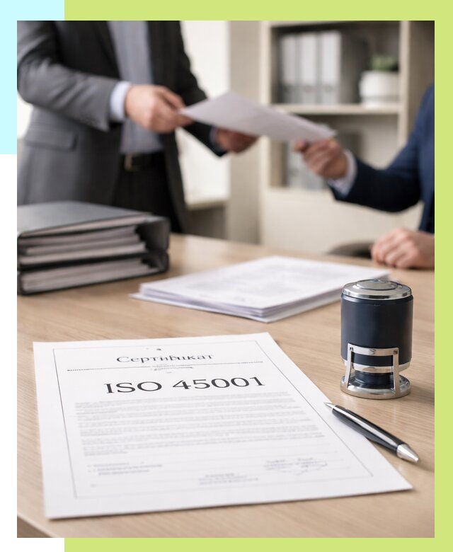 Сертификат ISO 45001 в Краснокаменске под ключ от 45995 р. | Алешин-Ксн