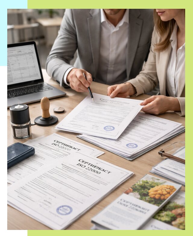 Сертификат ISO 22000 в Краснокаменске от 40884 р. под ключ | Алешин-Ксн